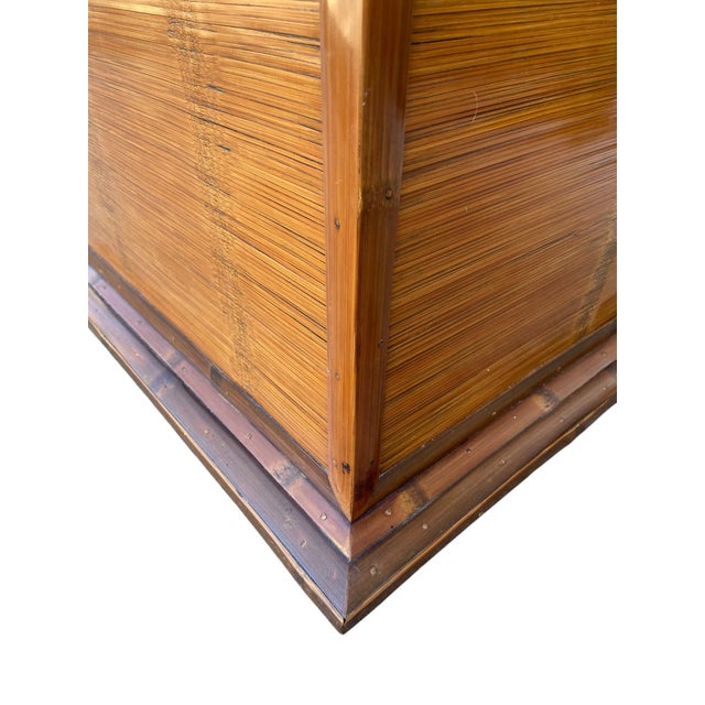 Mid 20th Century Kim3 International Furnishings Bamboo Box Side Tables For Sale - Image 10 of 14