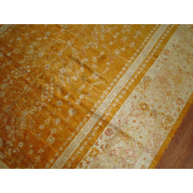 19th Century Angora Wool Oushak Rug For Sale - Image 18 of 18