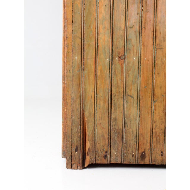 Antique Beadboard Country Cupboard Cabinet For Sale - Image 16 of 18
