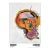 Jean-Michel Basquiat Untitled (Orange Skull) Official Exhibition Poster For Sale