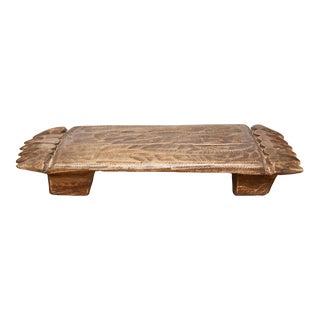 Kia Dark Wood Vintage Tray For Sale