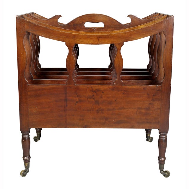 Brown Early 19th Century Regency Mahogany Canterbury For Sale - Image 8 of 9