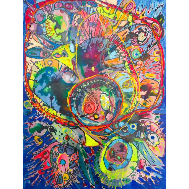 Space Odyssey: Wheel of Time * Fran Bull, c. 1990s Space Odyssey: Wheel of Time by Fran Bull is a richly saturated...