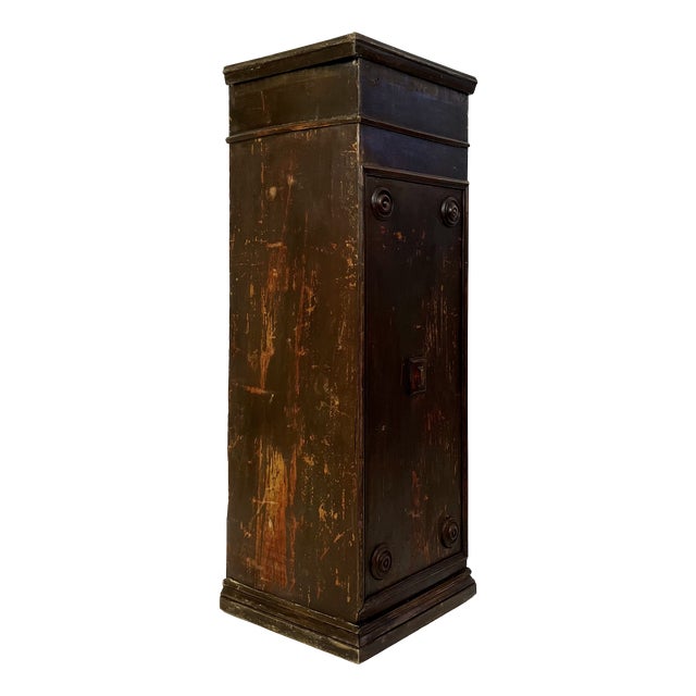 Vintage Storage Plinth in Pine, 1890s For Sale