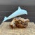 Wood Vintage John Perry Dolphin Sculpture on Burled Teak Root Base For Sale - Image 7 of 10