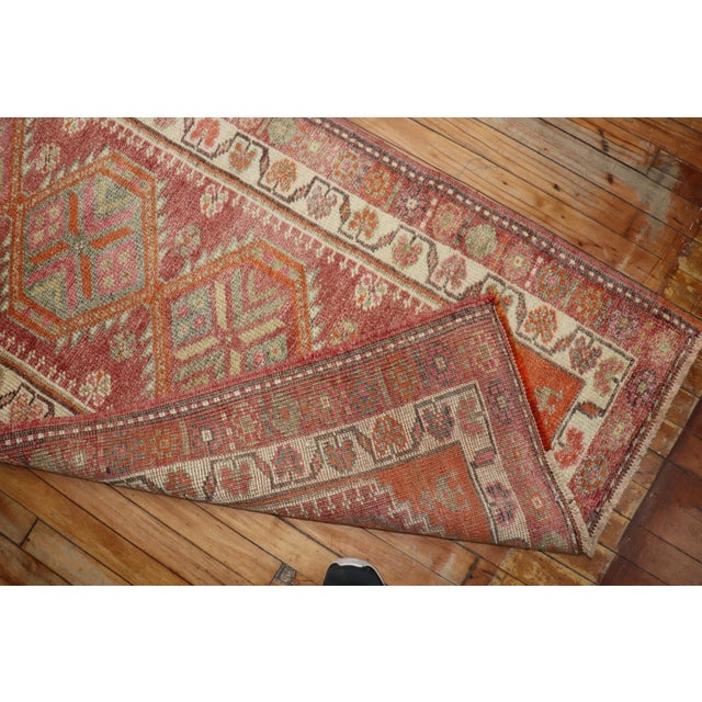 Red Rare Turkish Long Runner rug no.j2129 For Sale - Image 8 of 10
