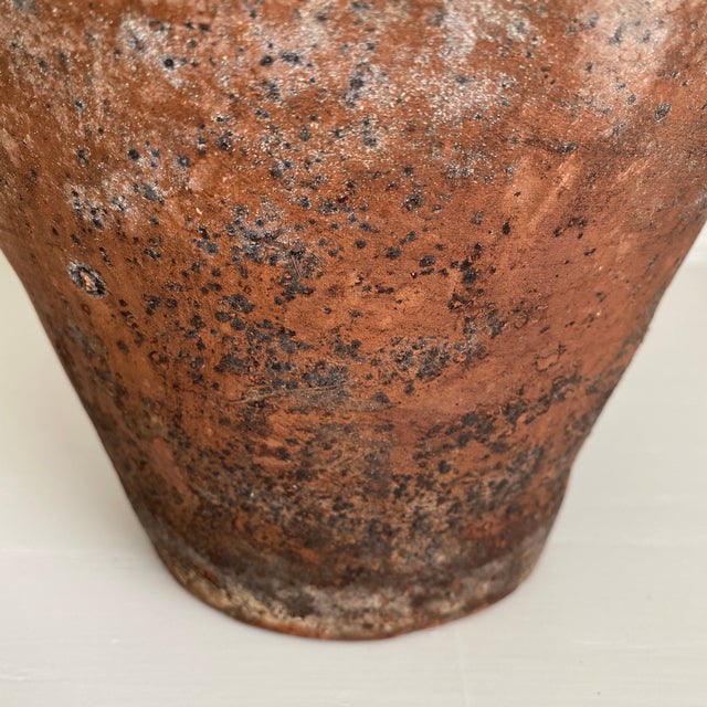 Rustic Antique Rustic Terra-Cotta Turkish Vessel Pot For Sale - Image 3 of 12