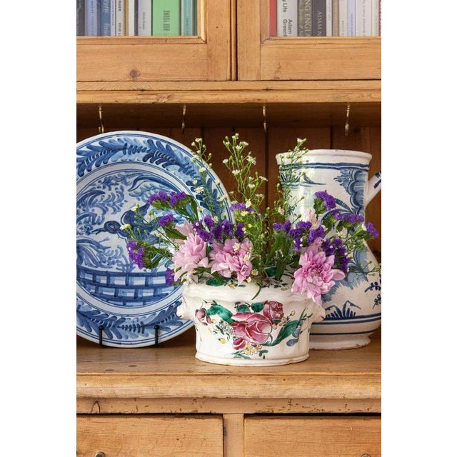 Large Blue and White Jug from Nevers Faience For Sale - Image 9 of 10