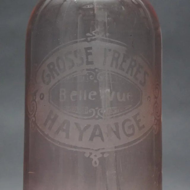 Art Deco Seltzer Rosa Soda Syphon from Freres Bellevue Hayange For Sale - Image 3 of 6