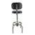 Late 20th Century Vintage Industrial Adjustable Drafting Stool With Backrest and Footrest For Sale - Image 5 of 18