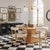 Elevate your dining space with the Nolan Round Dining Table, available in natural and black wood. Its geometrically shaped...