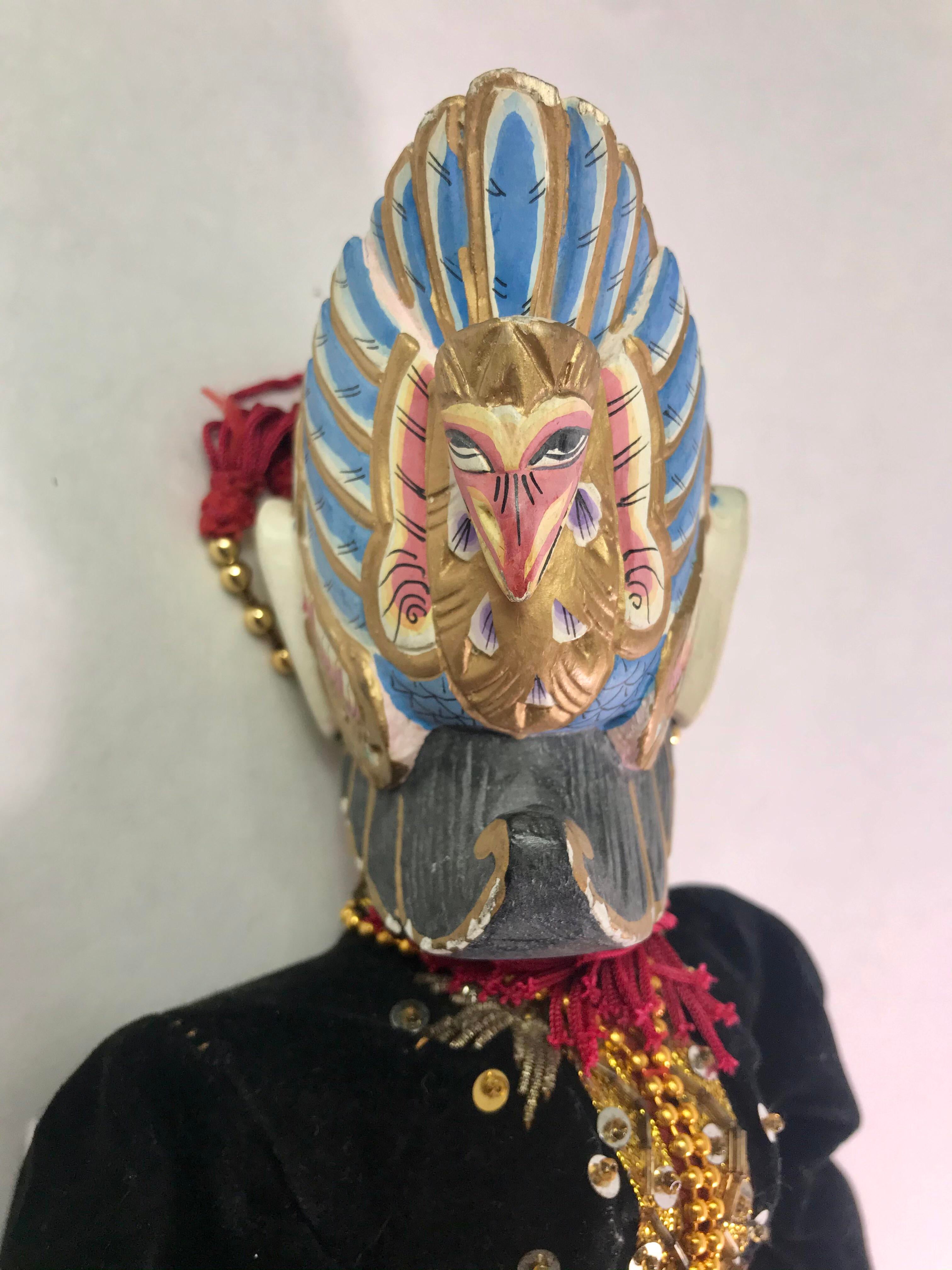 Indonesian Vintage Wayang Golek Puppet Art Collectibles Sculpture Vadel Com