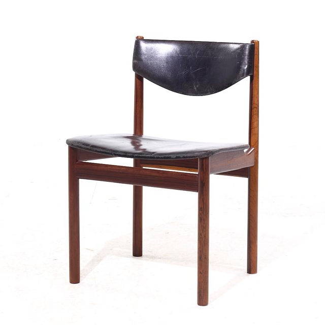 Ejner Larsen & Aksel Bender-Madsen Mid Century Danish Teak Dining Chairs - Set of 4 For Sale In Chicago - Image 6 of 12