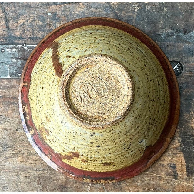 Vintage Original Studio Pottery Bowl For Sale - Image 4 of 12
