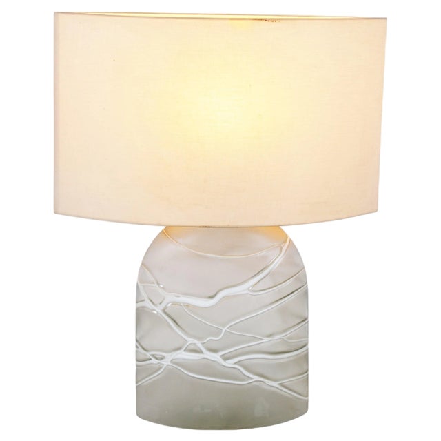Glass Table Lamp attributed to Peil and Putzler, 1960s For Sale