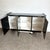 Postmodern Chinoiserie Black Lacquer Laminate Credenza With Gold Handles For Sale - Image 4 of 7