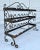 Vintage Rustic Iron Indoor/Outdoor Wine Rack For Sale In Los Angeles - Image 6 of 11