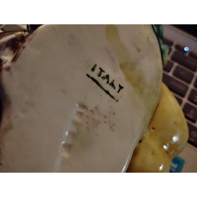 Late 19th Century Italian Majolica Fruit Spray Capodimonte For Sale - Image 5 of 7