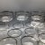 French Platinum Rim Crystal Champagne/Sherbet Glasses-Set of 11 For Sale - Image 4 of 13