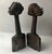 Mid 20th Century Vintage Mid-Century African Companion Wood Sculptures - A Pair For Sale - Image 5 of 10
