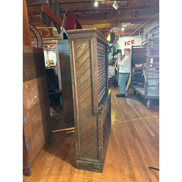 Early 20th Century Early 20th Century Postal/General Store Sorter Cabinet For Sale - Image 5 of 9