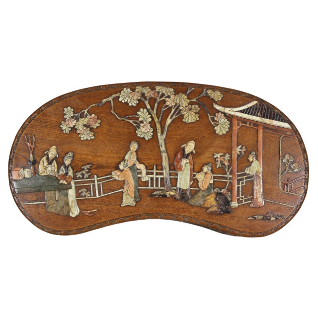 Brown Chinese Hardstone Mounted Coffee Table For Sale - Image 8 of 13