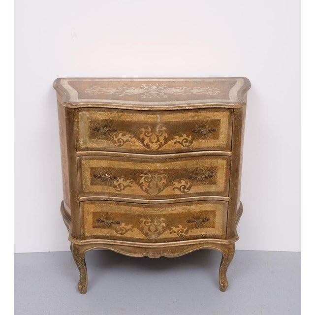 Vintage Italian Wooden Florentine Chest of Drawers, 1970s For Sale - Image 6 of 9