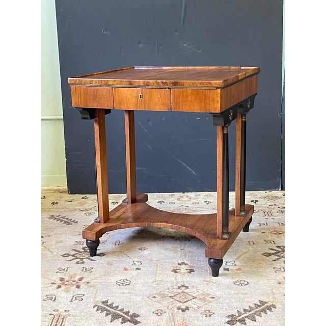 Neoclassical Italian Neoclassical Writing Table, 19th Century For Sale - Image 3 of 13