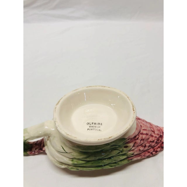 1980s 1980s Olfaire Asparagus Pattern Sauce Boat For Sale - Image 5 of 6