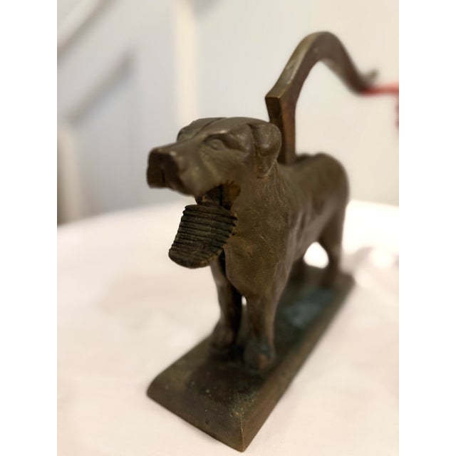 Brown Antique American Cast Iron Figural Dog Nutcracker, Early 1900s For Sale - Image 8 of 10