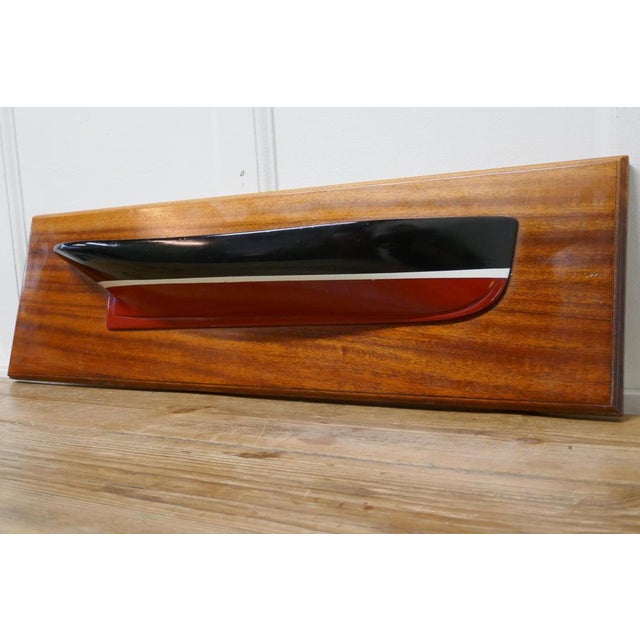 1960s Mounted Half Block Boat, 1960s For Sale - Image 5 of 6