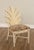High Quality Split Reed Rattan Sculptural Back Side Chair with Custom Upholstered Seat