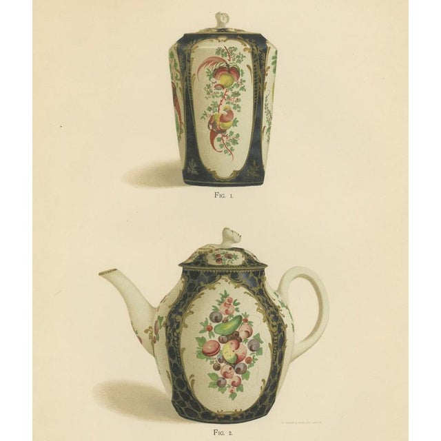 Paper J. H. Thorpe, Worcester Porcelain Decorative Objects, 1910, Chromolithograph on Paper For Sale - Image 7 of 10