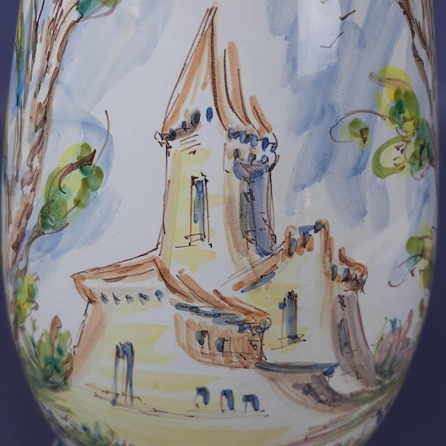 Large Column with Albissola Majolica Vase from Emmebi, 1960, Set of 2 For Sale - Image 14 of 17