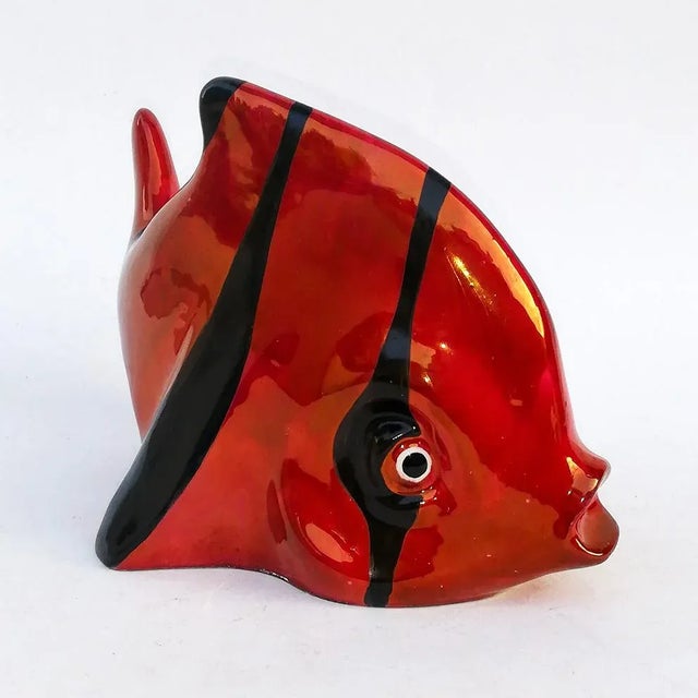 Ceramic Ceramic Fish Figurine from S. Mola CA Sardegna, 1950s For Sale - Image 7 of 7