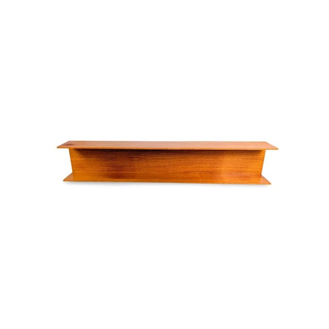 Mid-Century Teak Wall Shelf by Walter Wirz for Wilhelm Renz For Sale - Image 11 of 11