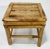 Chinoiserie Vintage Square Scorched Bamboo Plant Stand or Riser For Sale - Image 3 of 7