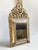 Louis Xiv Style Repoussé Brass Mirror with Side Panels — Napoleon Iii Period, 19th Century For Sale - Image 5 of 6