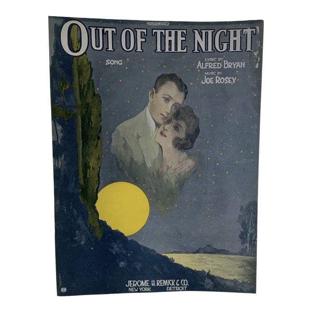 1921 Out of the Night Sheet Music For Sale