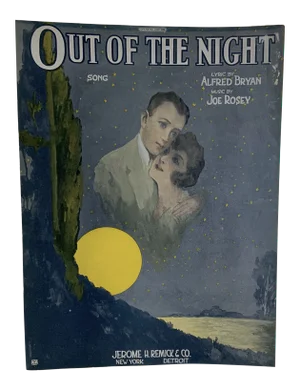 1921 Out of the Night Sheet Music