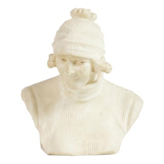A. Michelotti, Sculpture Bust, 19th Century, Marble For Sale