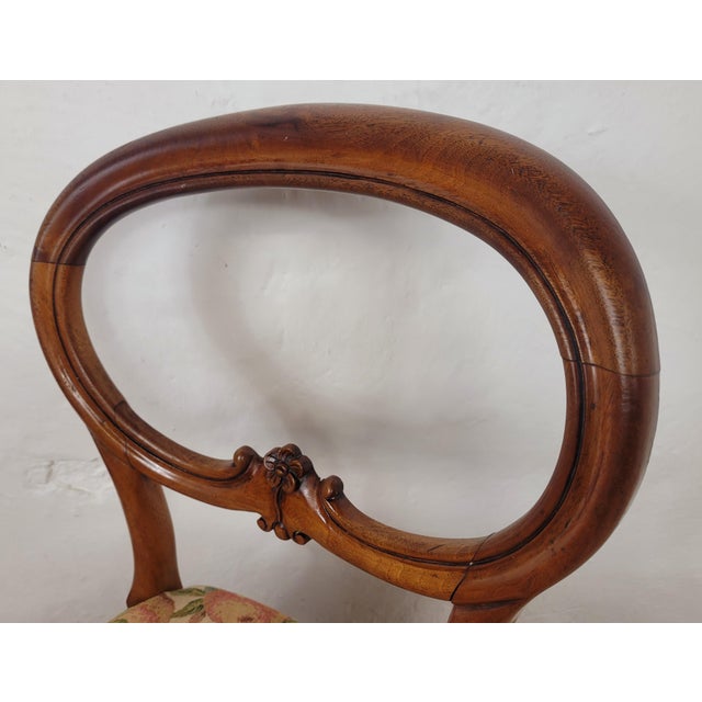 Wood Victorian Balloon Back Chairs, 1890, Set of 2 For Sale - Image 7 of 18