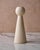 2020s Sculptural Quintet of Ceramic Candle Holders by Lostine in Matte White For Sale - Image 5 of 11