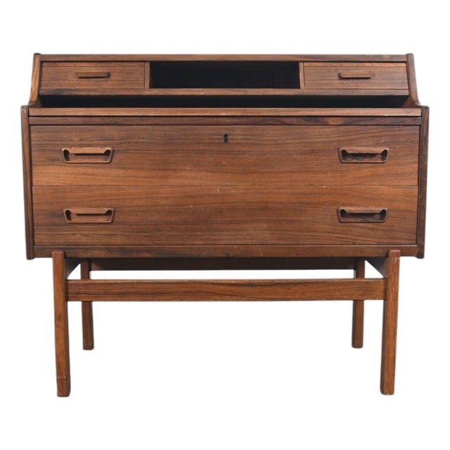 Mid 20th Century Arne Wahl Iversen Model 70 Secretary Desk in Rosewood For Sale