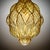 Yellow Antique Venetian Citrine Glass and Wrought Iron Lantern, Circa 1920 For Sale - Image 8 of 9