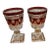 Pair of Mid Century 1960s Regal Crystal Ruby Sipping Glasses For Sale