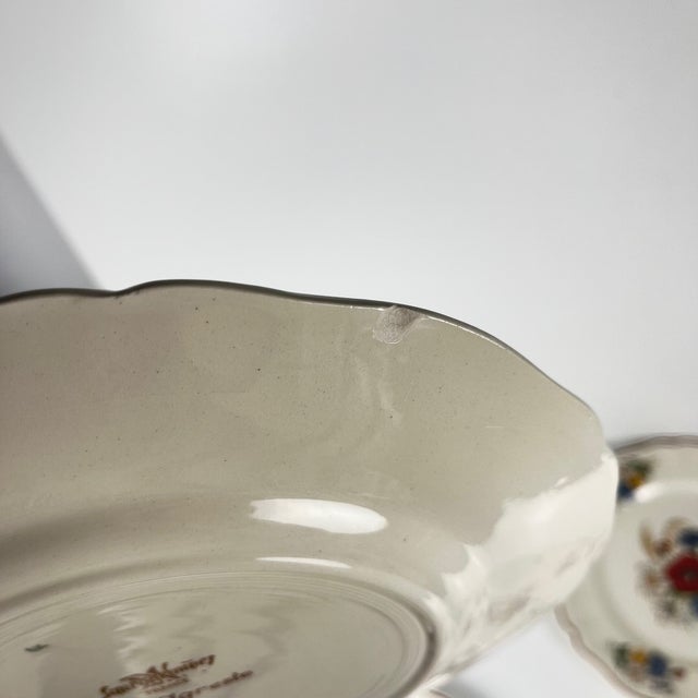 Antique Agreste Dinner Plates from Sarreguemines, 1890s, Set of 4 For Sale - Image 9 of 12