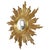 Large Sunburst Gold Leaf Sun Mirror by Deknudt, 1960s For Sale - Image 13 of 18