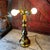 Vintage Brass Table Lamp With Dual Bulb Sockets & Pull Chains For Sale - Image 12 of 14