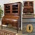 Louis XVI Roll-Top Desk in Mahogany and Walnut with Cloverleaf Locks For Sale - Image 3 of 18